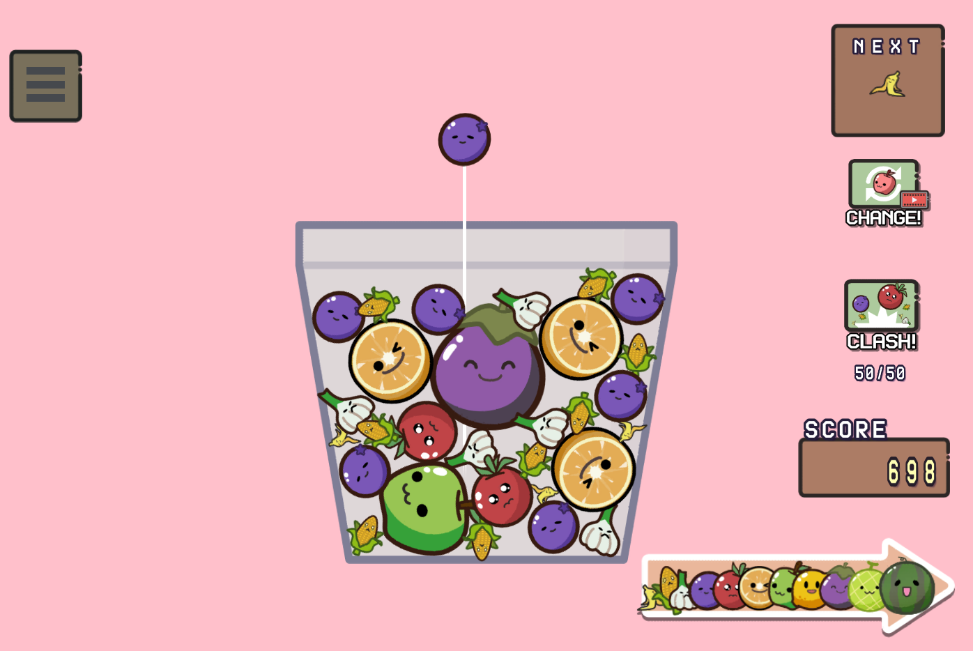 スイカゲーム ゲーム画面