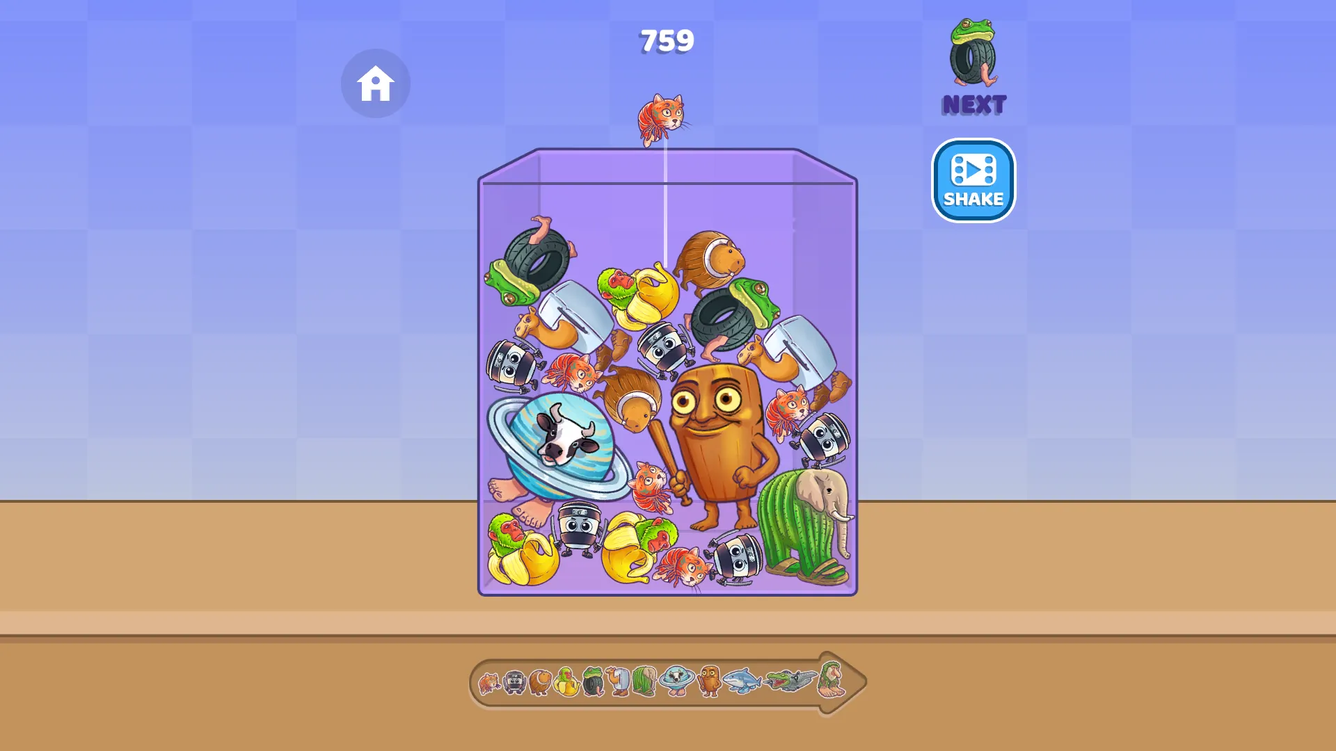 ブレインロット スイカゲーム ゲーム画面